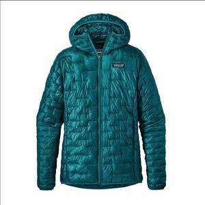NWOT Patagonia Micro Puff® Hoody Elwha Blue Sz L